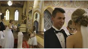La boda de una pareja polaca ya fue vista por 6 millones de internautas. La razó